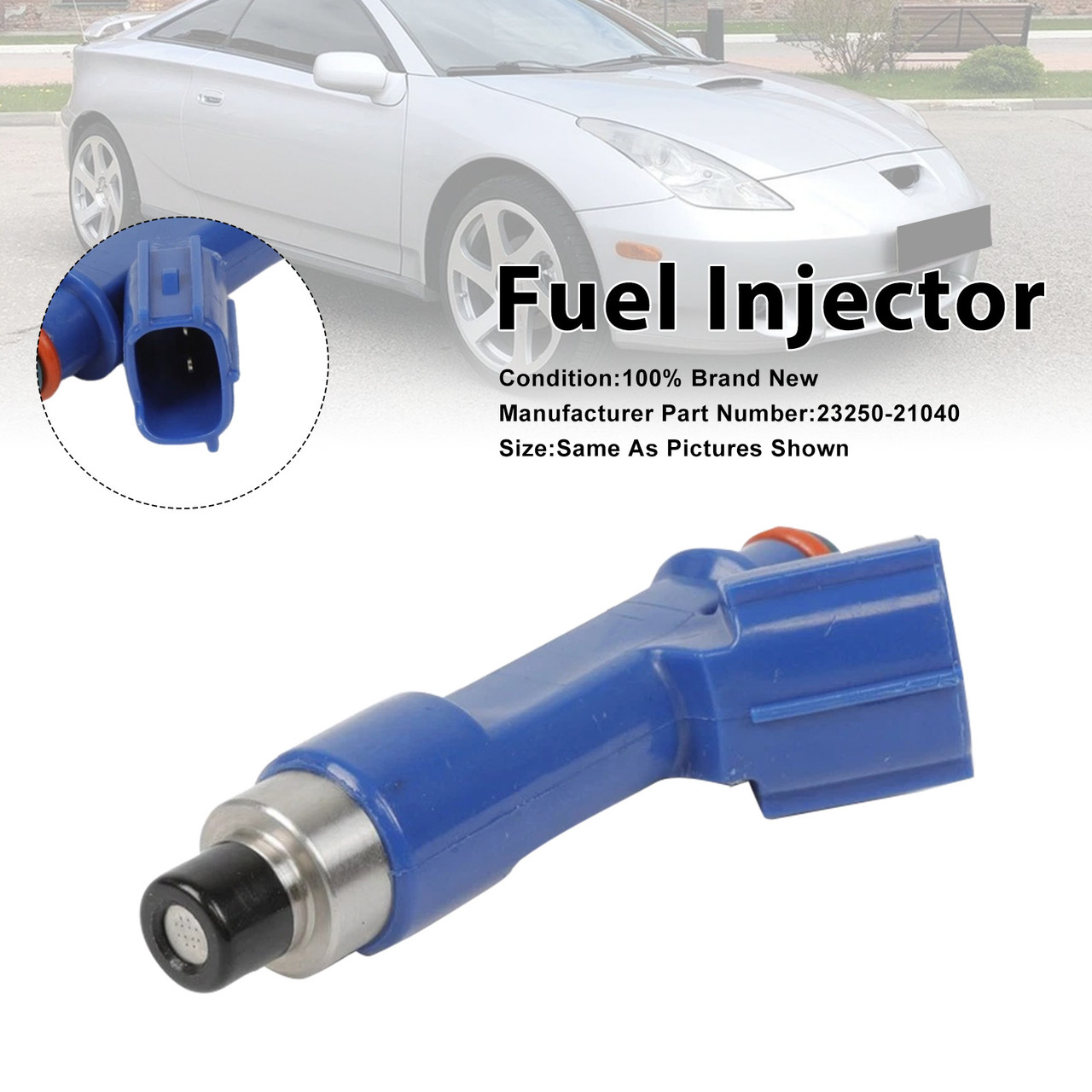 2003-2014 Toyota Celica Corolla Matrix 1.8L L4 1Pcs Fuel Injector 23250-21040 Generic