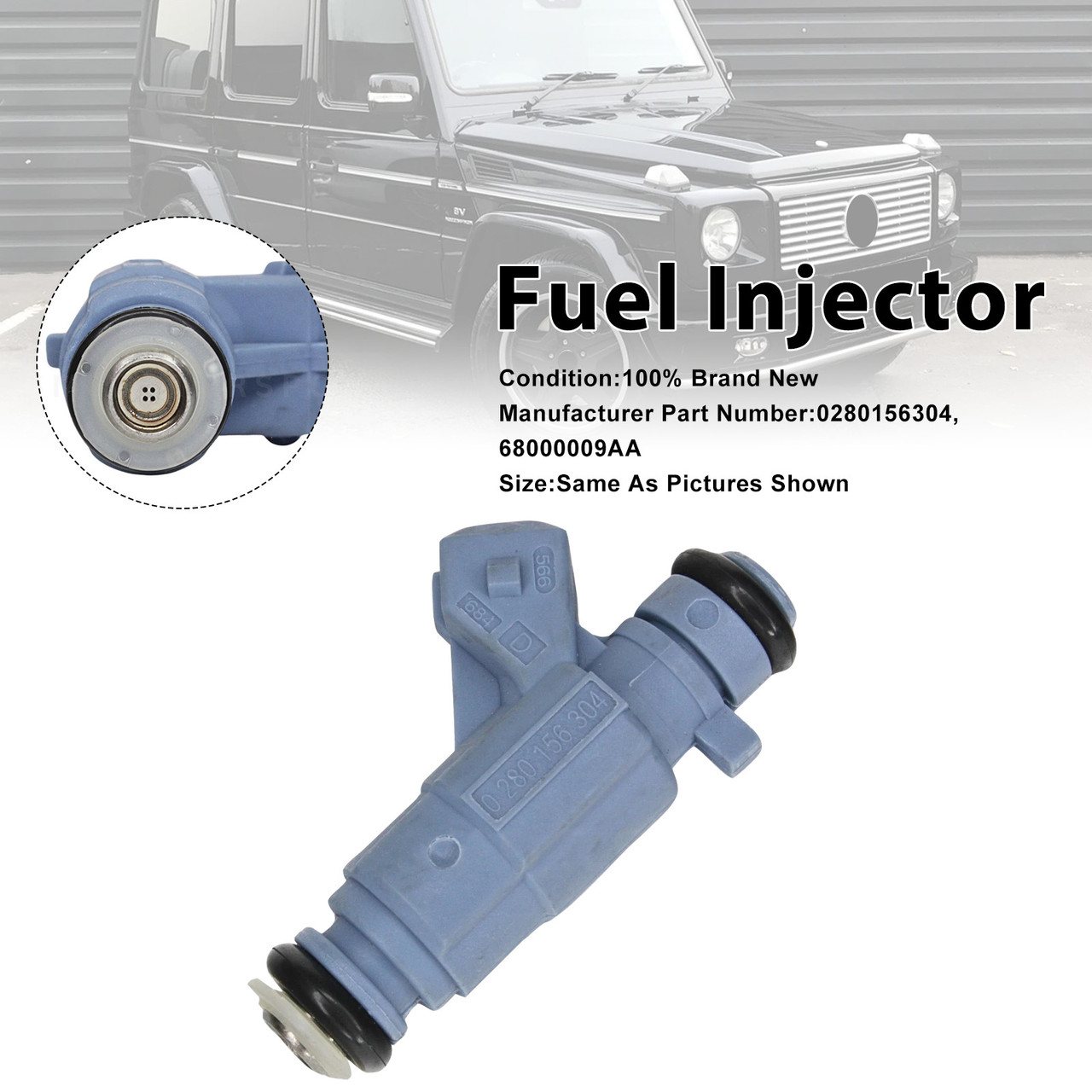 2003-2006 Mercedes-Benz E55 S55 CL55 1Pcs Fuel Injector 0280156304 Generic