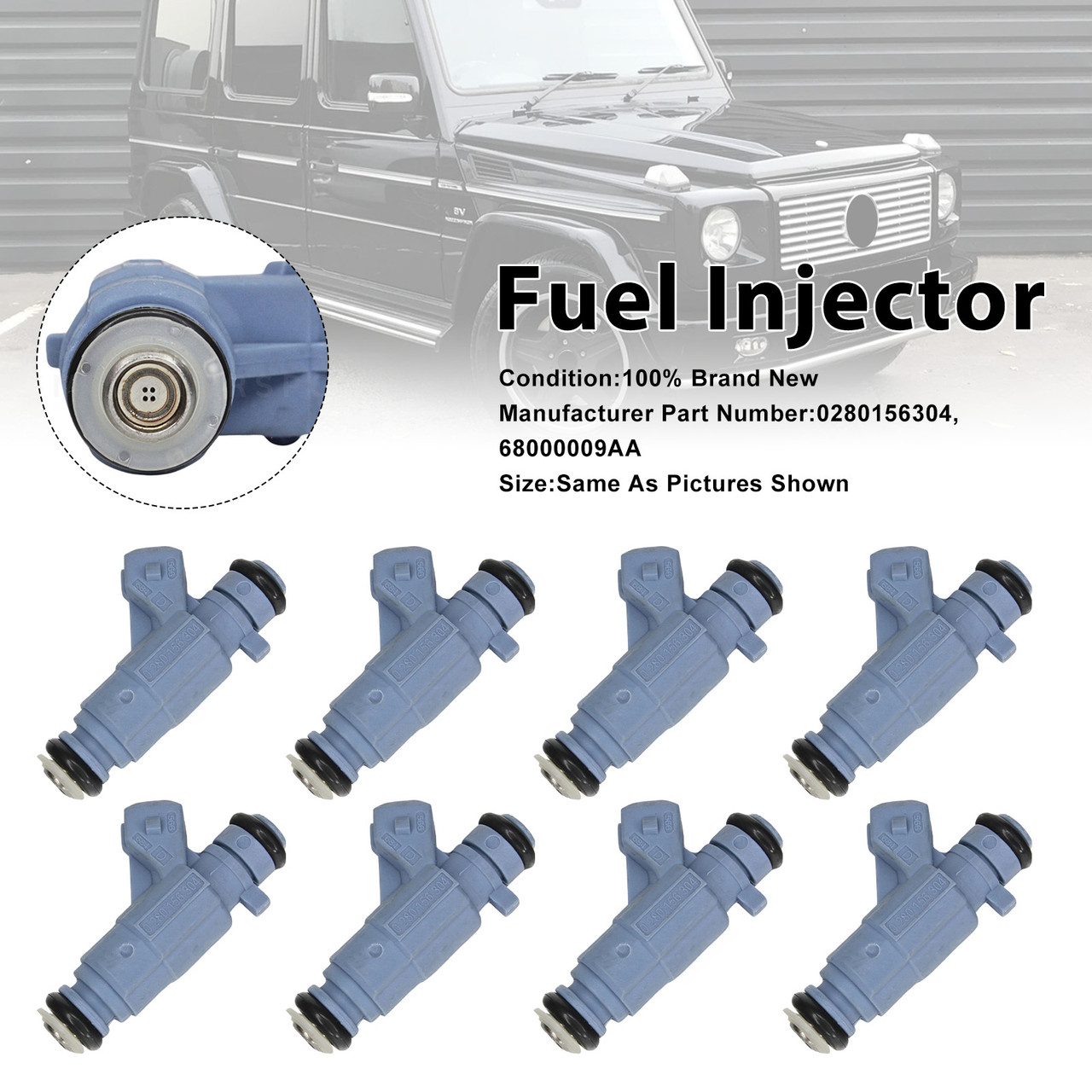 2003-2006 Mercedes-Benz E55 S55 CL55 8Pcs Fuel Injector 0280156304 Generic