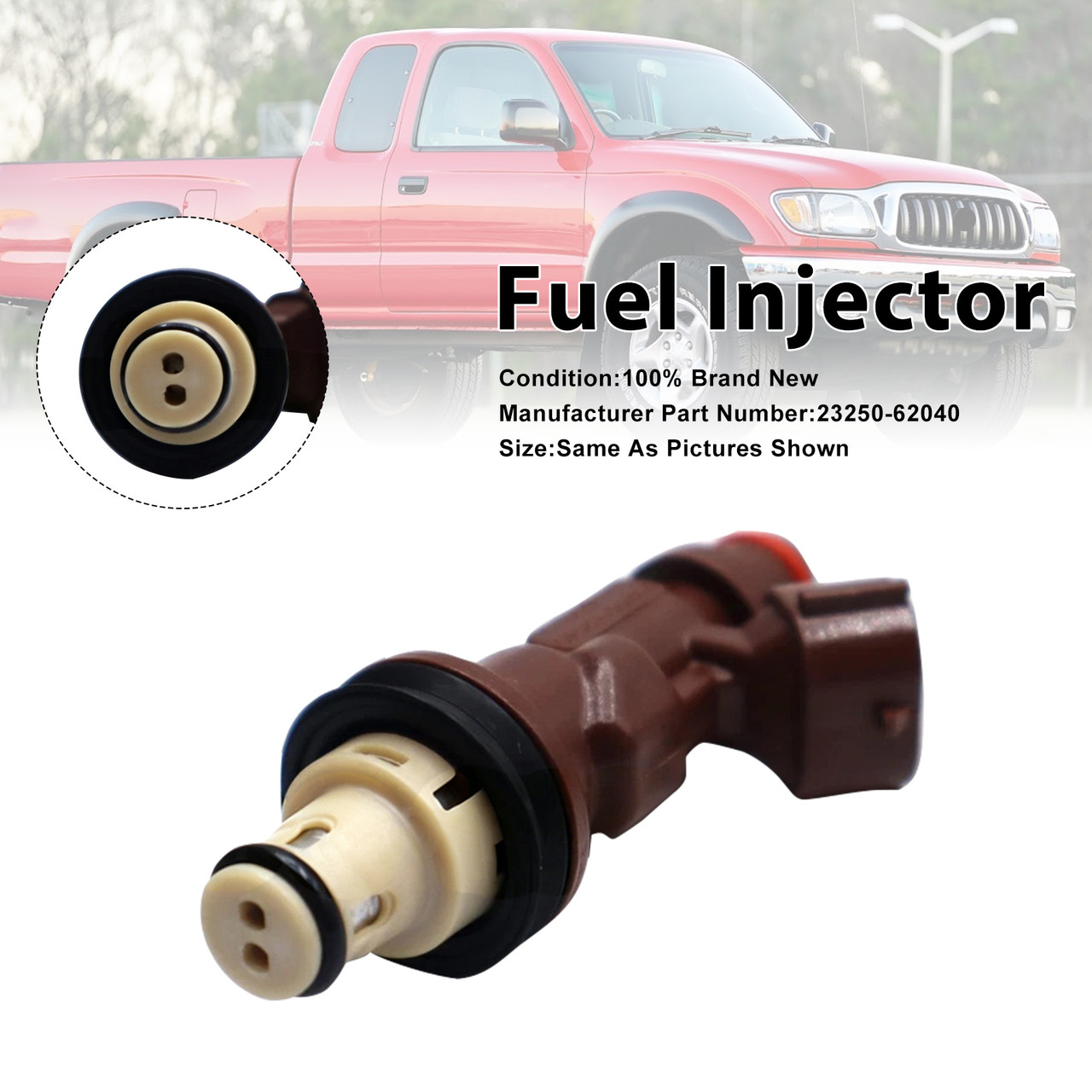 1998-2004 Toyota Tacoma 4Runner Tundra 1Pcs Fuel Injector 23250-62040 Generic