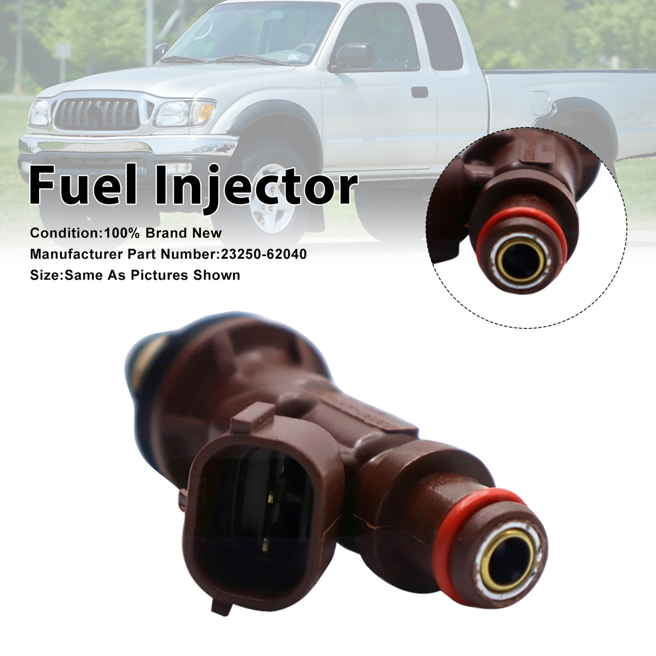 1998-2004 Toyota Tacoma 4Runner Tundra 1Pcs Fuel Injector 23250-62040 Generic