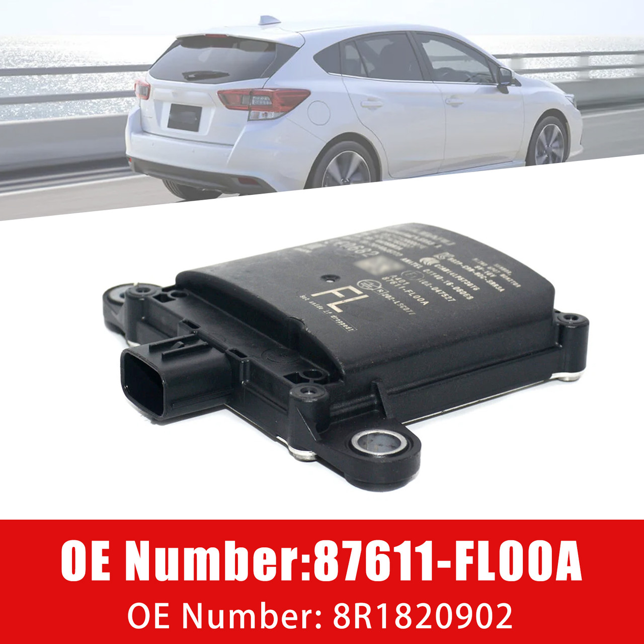 2017-2020 Subaru Impreza Rear Blind Spot Radar Sensor Module 87611-FL00A Generic