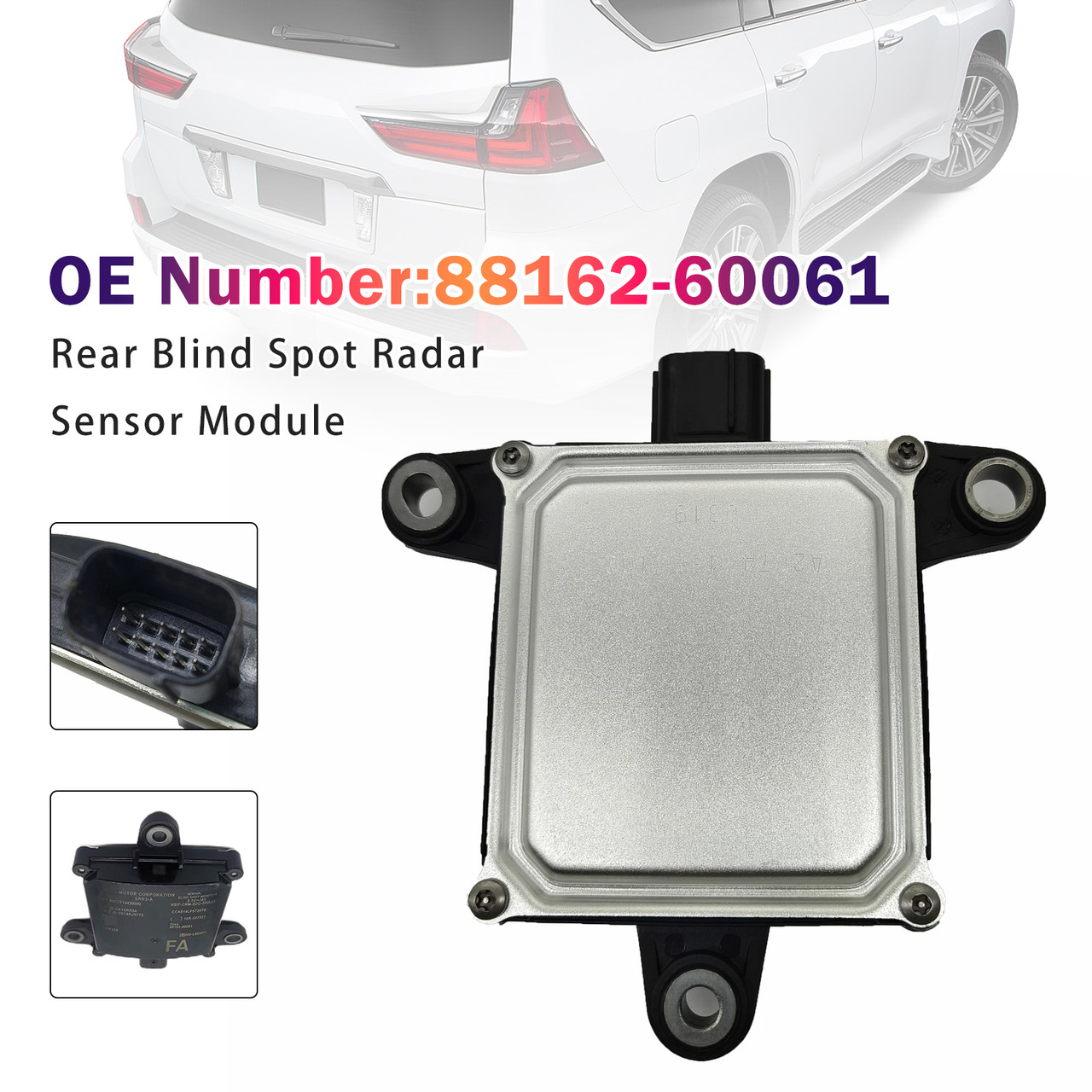 2016-2020 Lexus LX570 Rear Blind Spot Radar Sensor Module 88162-60061 Generic