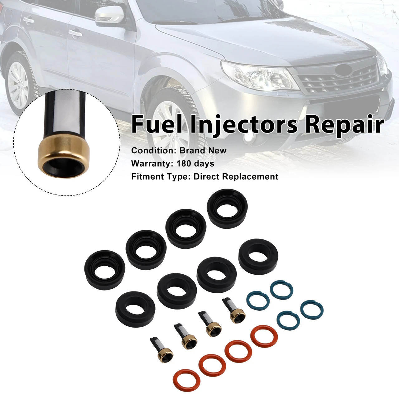 2005-2013 Subaru Forester 2.5L H4 Fuel Injector Seal O-Ring 16611-AA680 Generic