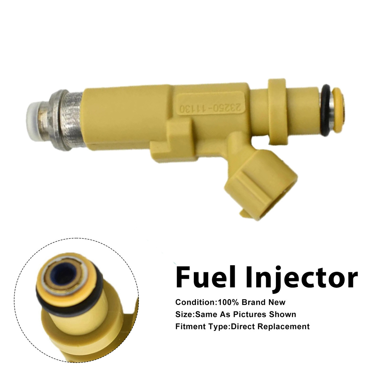 1995-2005 Toyota Corolla 1.6L/1.8L 1Pcs Fuel Injector 23250-11130 Generic