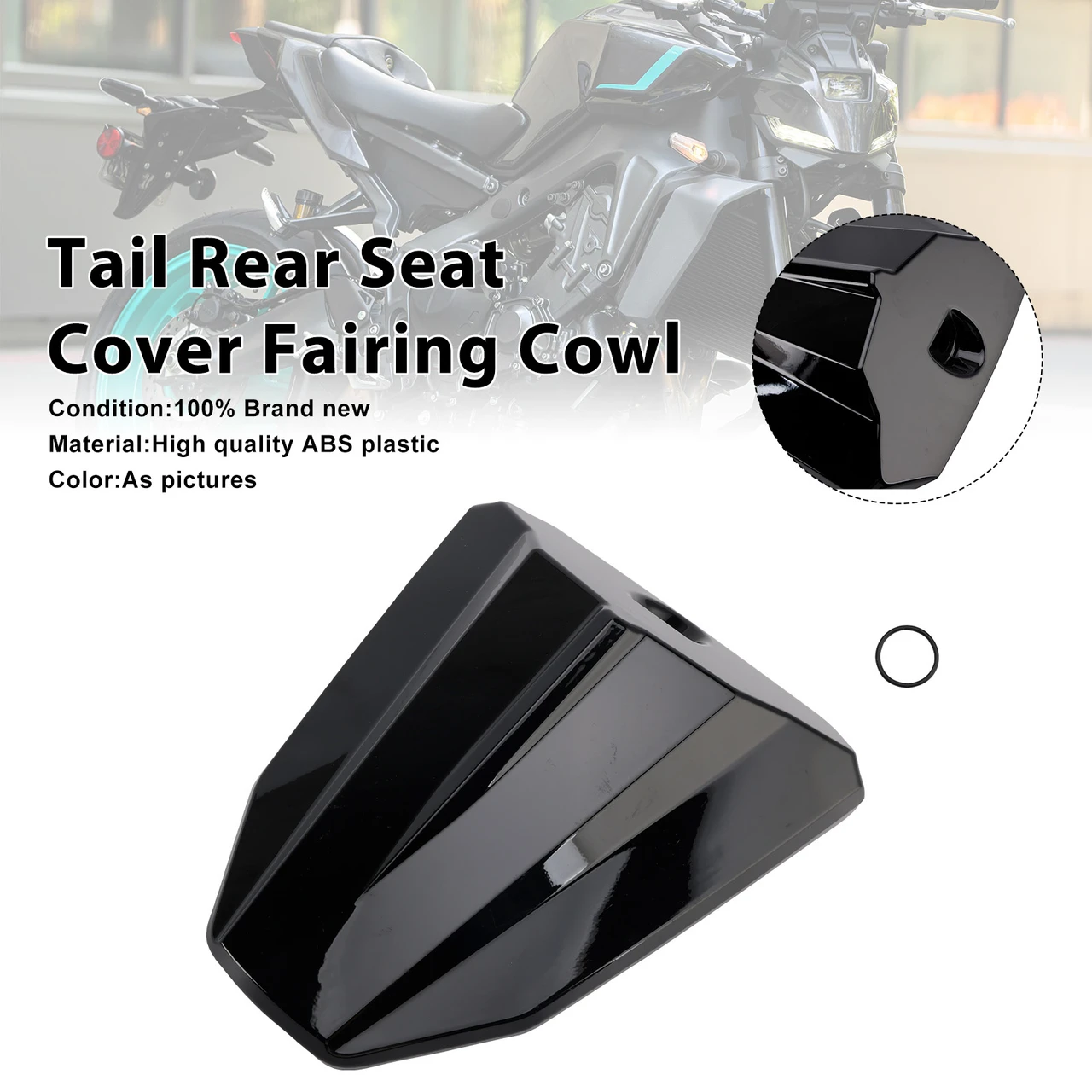 2024-2026 Yamaha MT-09 / MT-09 SP Tail Rear Seat Cover Fairing Cowl Black Generic