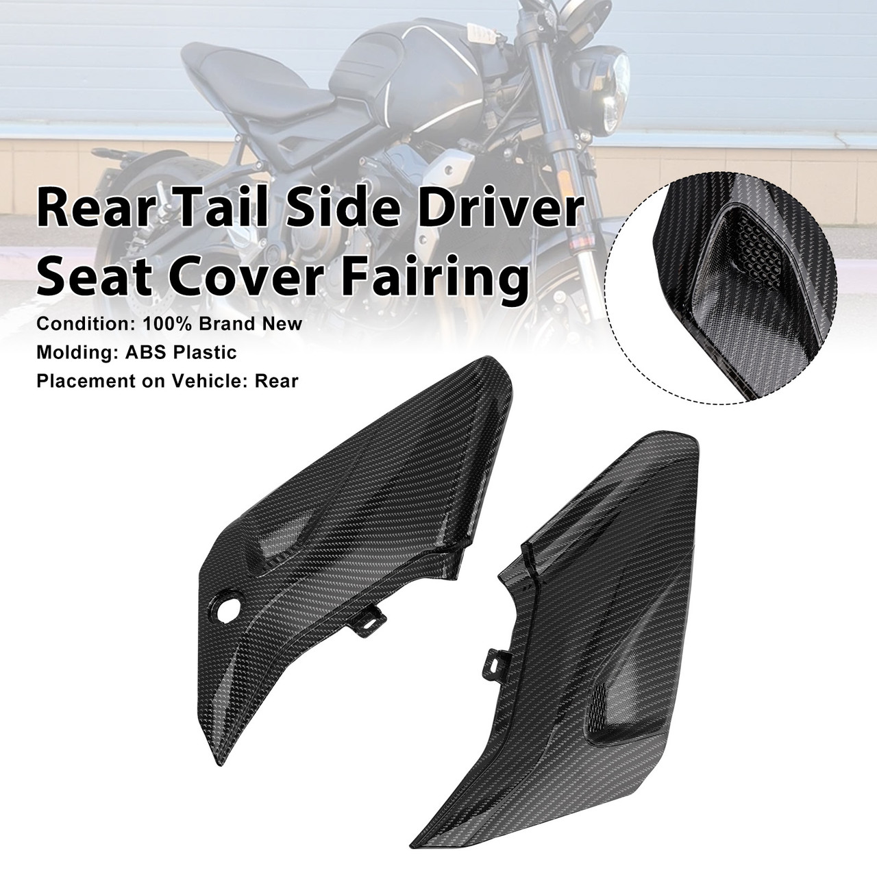 2022-2026 Triumph Trident 660 Rear Tail Side Driver Seat Cover Fairing Carbon Generic