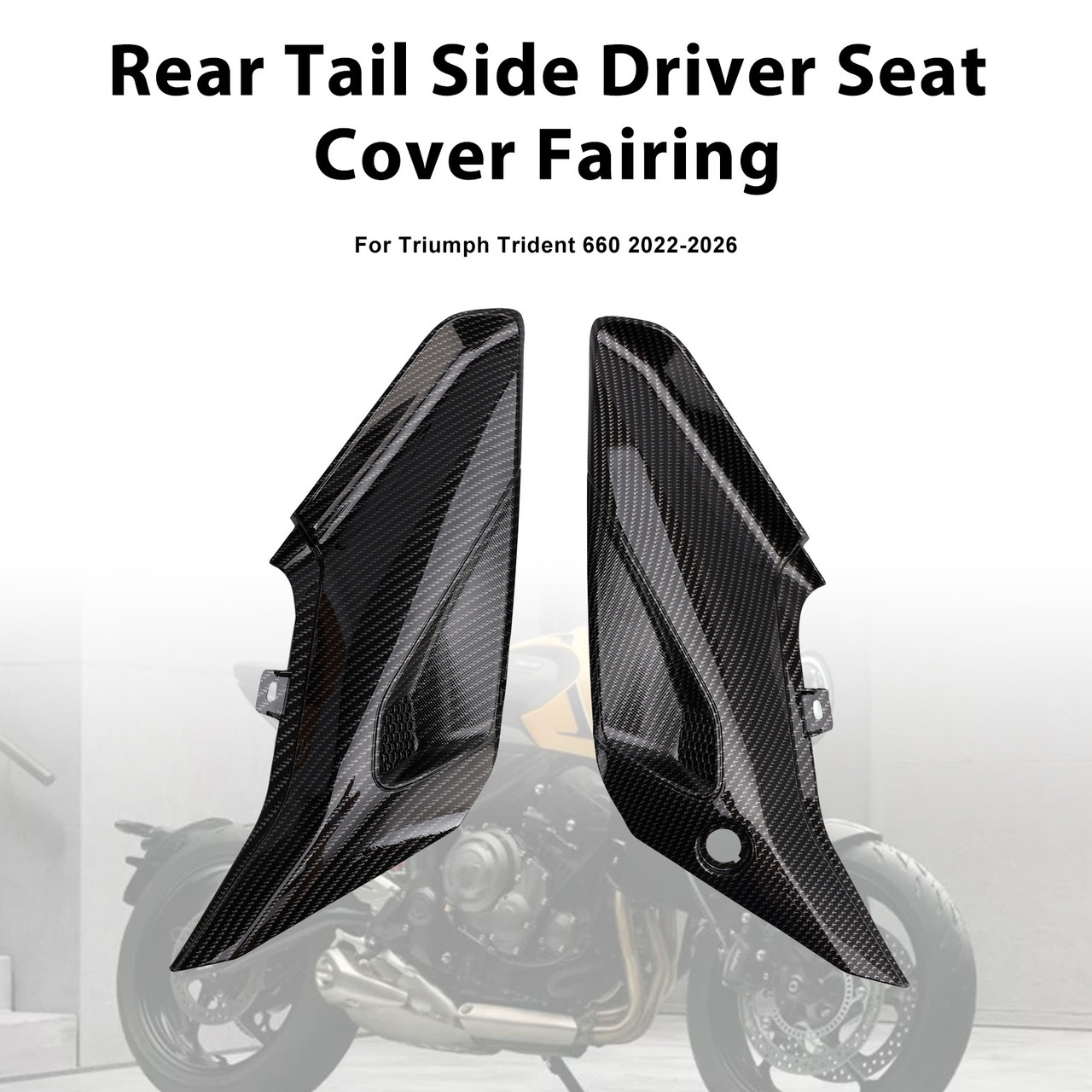 2022-2026 Triumph Trident 660 Rear Tail Side Driver Seat Cover Fairing Carbon Generic
