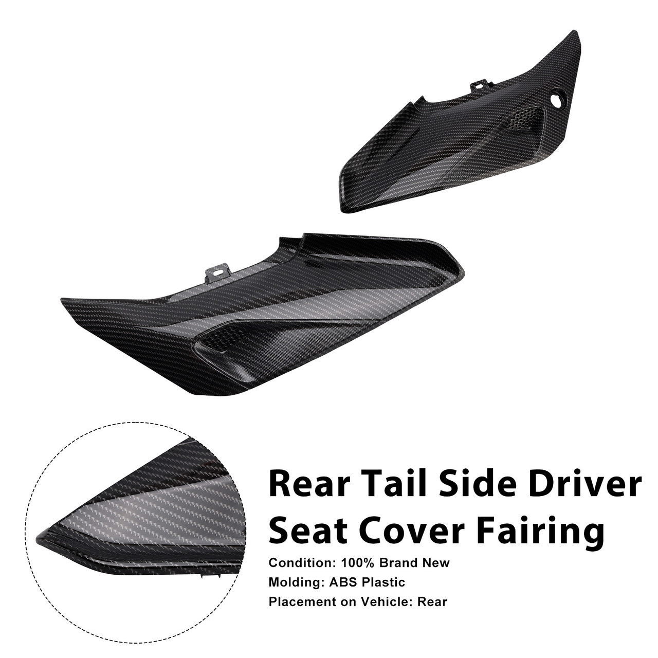 2022-2026 Triumph Trident 660 Rear Tail Side Driver Seat Cover Fairing Carbon Generic