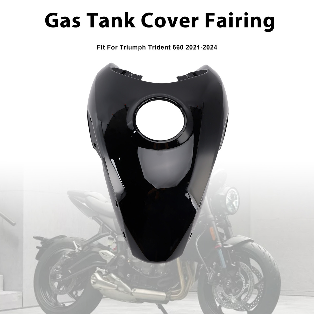 2021-2024 Triumph Trident 660 Gas Tank Cover Fairing Black Generic