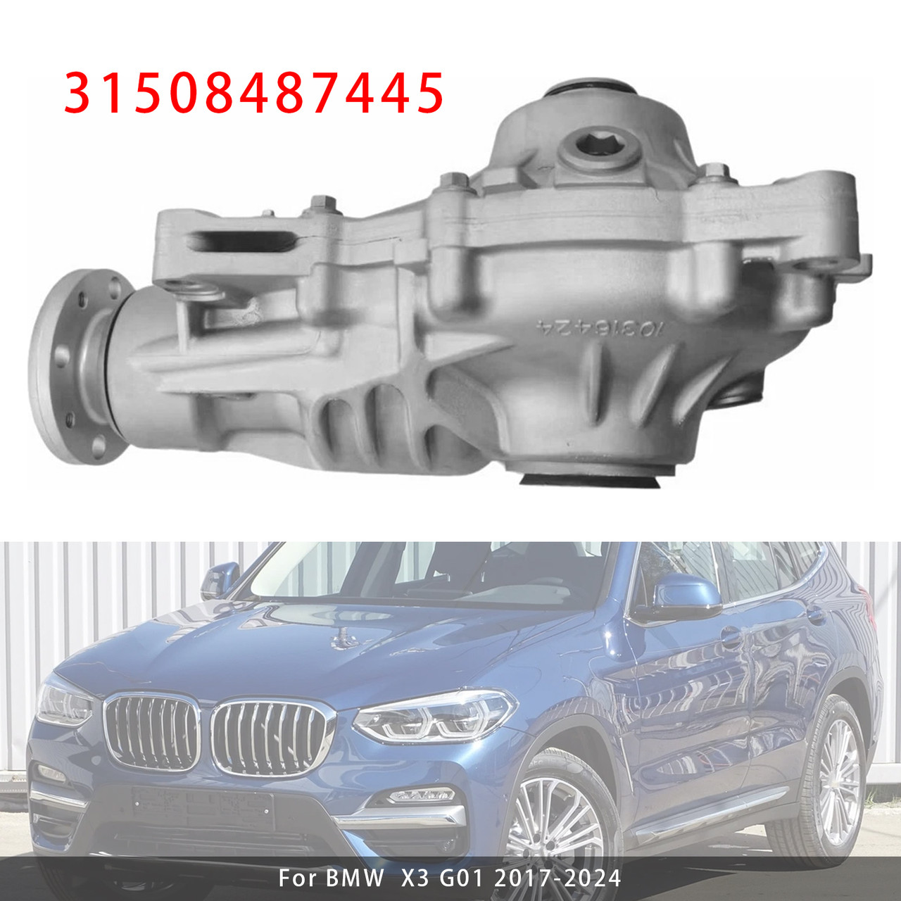 2017-2024 BMW X3 X4 X5 X6 Front Differential Ratio 3.385 31508487445 Generic