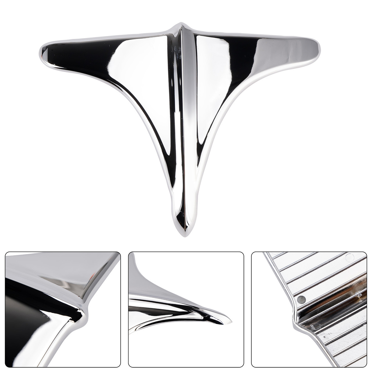 2009-2023 Harley ABS Rear Fender Accents Front Edge Trim Chrome Generic