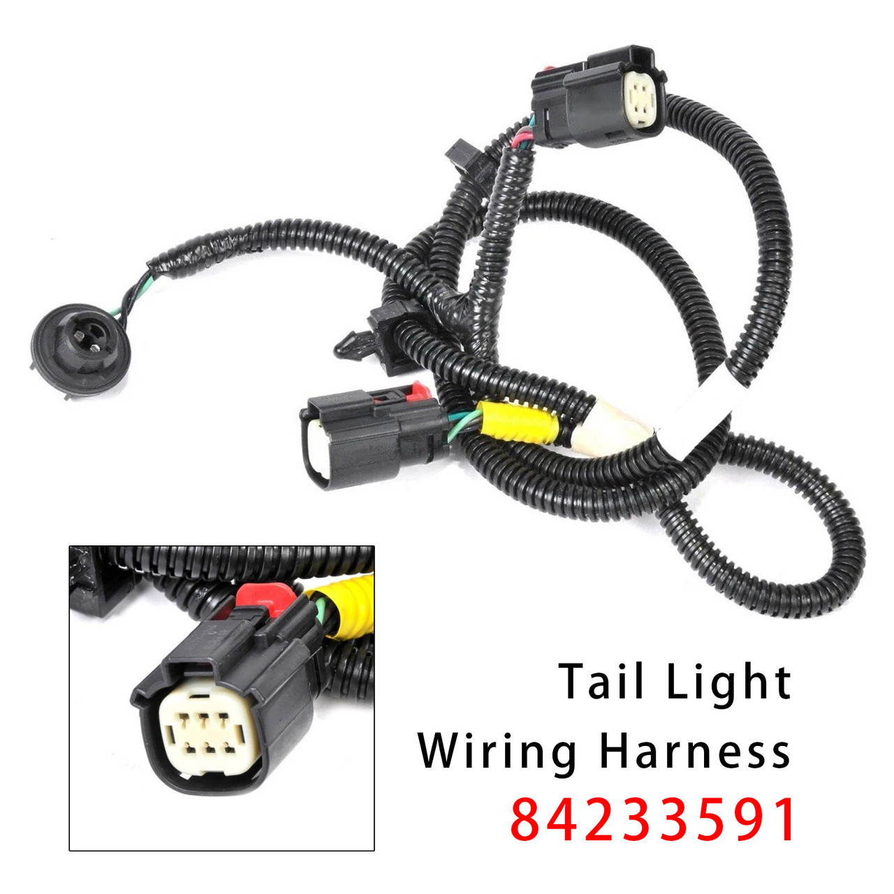 2016-2018 Silverado Left Tail Light Wiring Harness 84233591 Generic