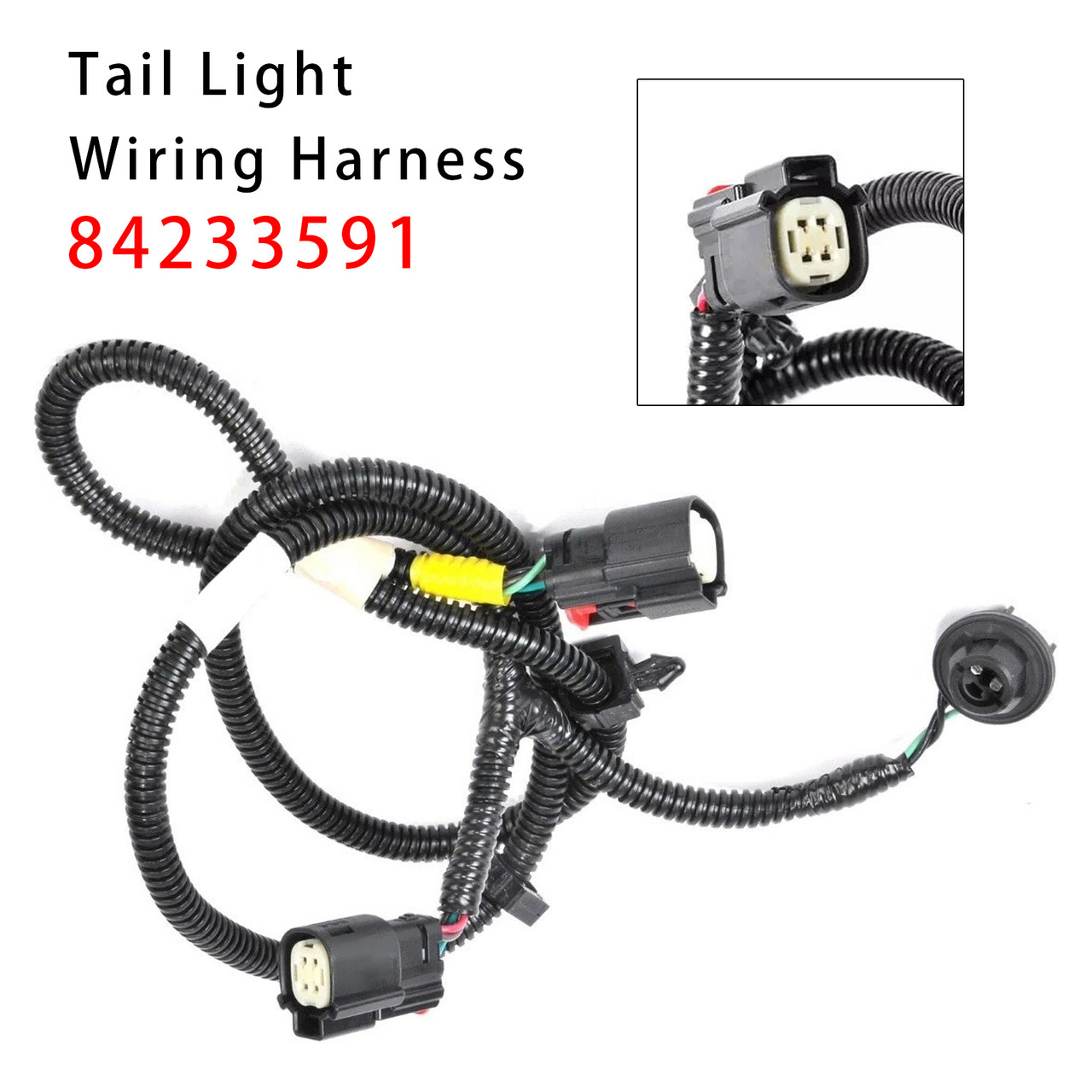 2016-2018 Silverado Left Tail Light Wiring Harness 84233591 Generic