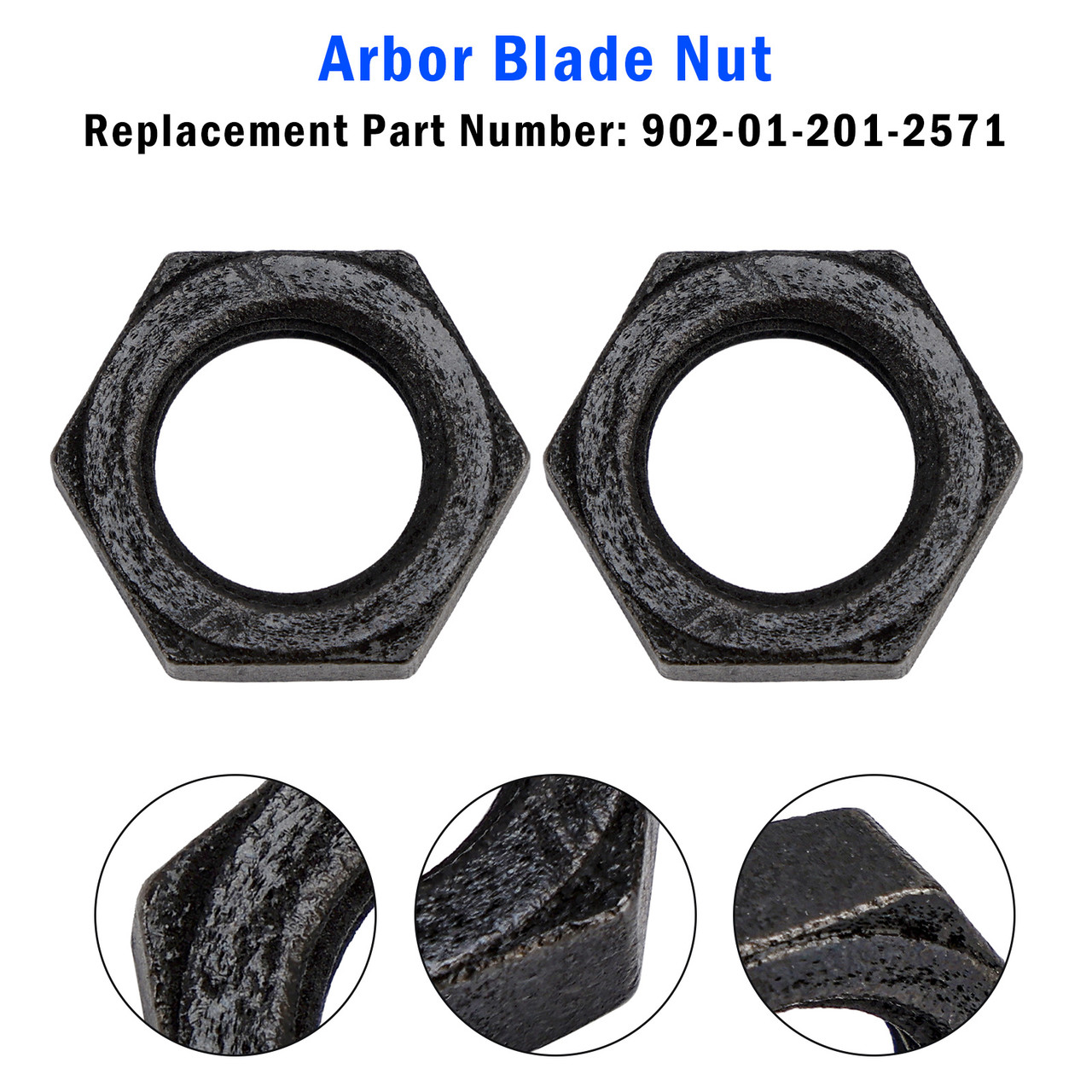 2PCS For Delta Unisaw Arbor Blade Nut Right Hand Thread For Left 902-01-201-2571