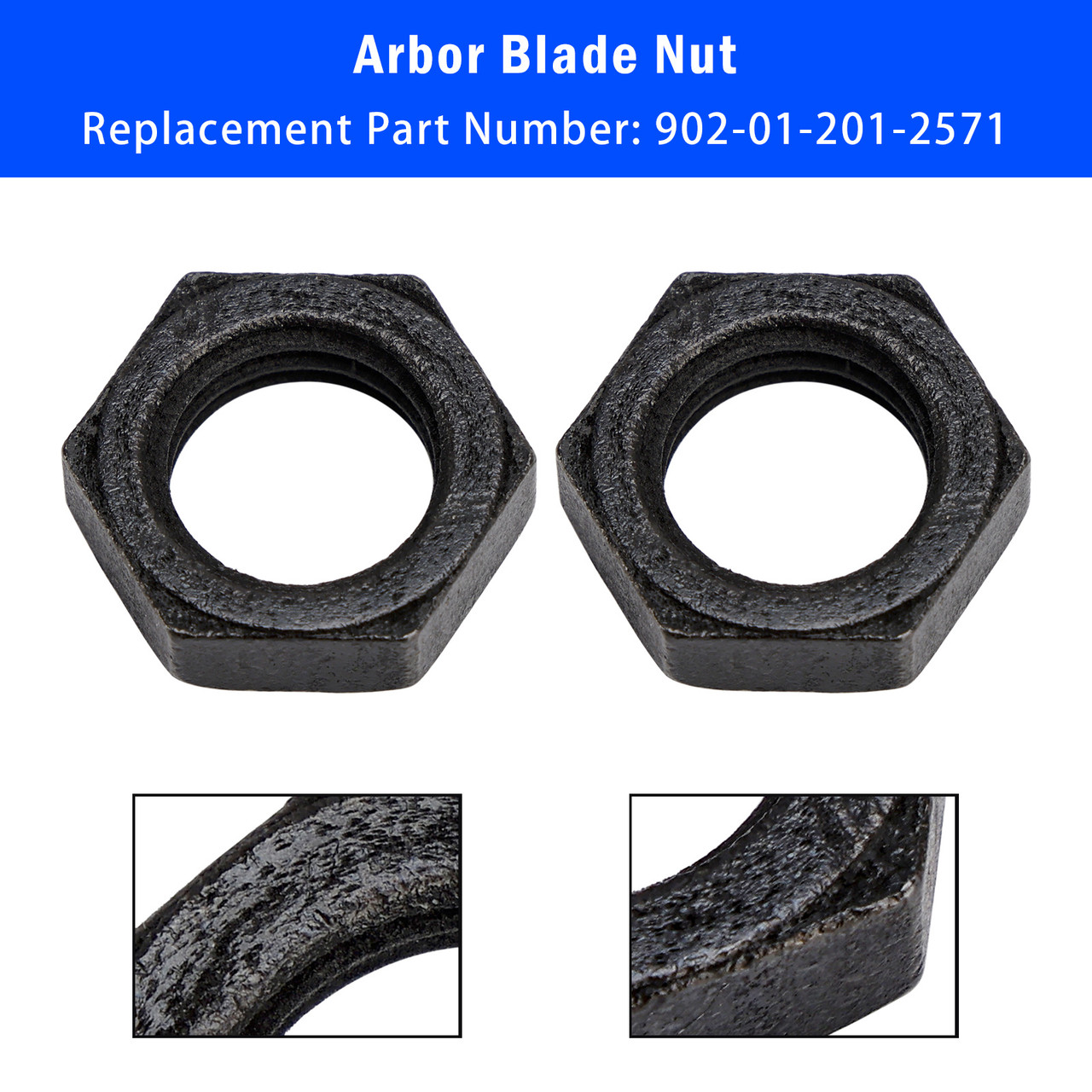 2PCS For Delta Unisaw Arbor Blade Nut Right Hand Thread For Left 902-01-201-2571
