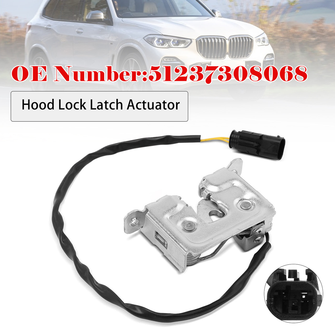 2014-2018 BMW X5 F15/G05 All Engine Right Side Hood Latch Lock 51237308068 Generic