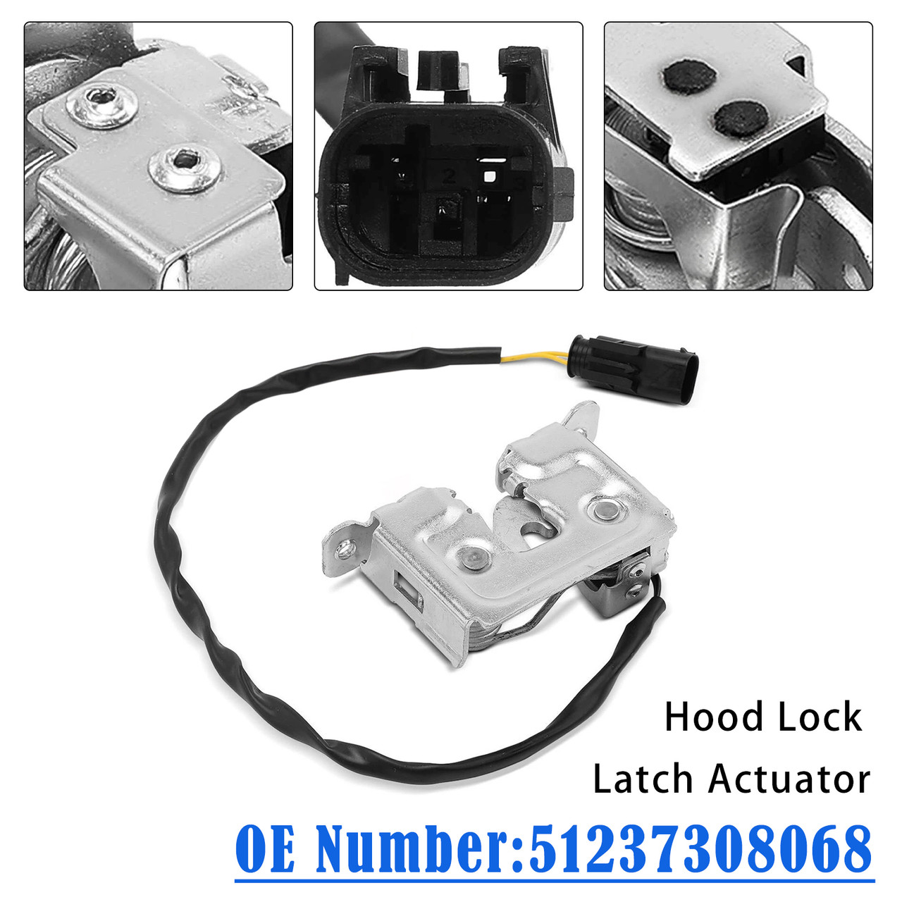 2015-2018 BMW X6 F16 All Engine Right Side Hood Latch Lock 51237308068 Generic