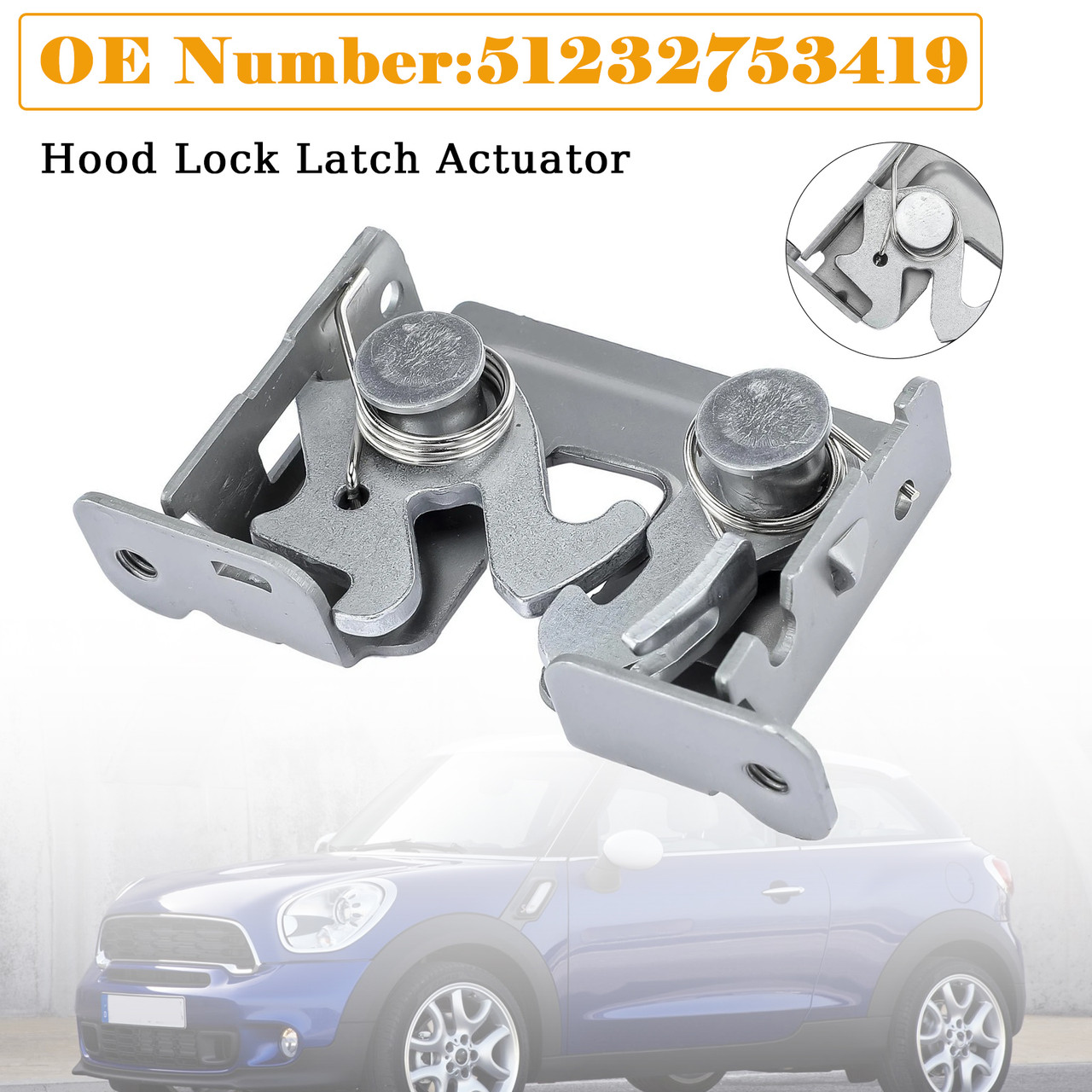 2006-2015 Mini R56 R57 R58 R59 Front Bonnet Lock Latch 51232753419 Generic