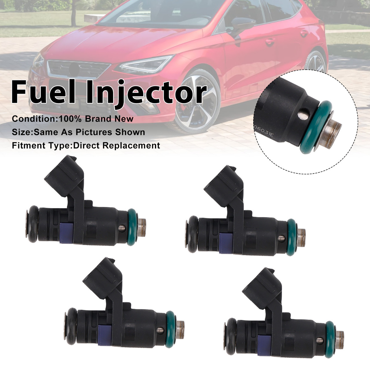 2011-2025 Seat Ibiza Mii 4Pcs Fuel Injector 04E906031L Generic