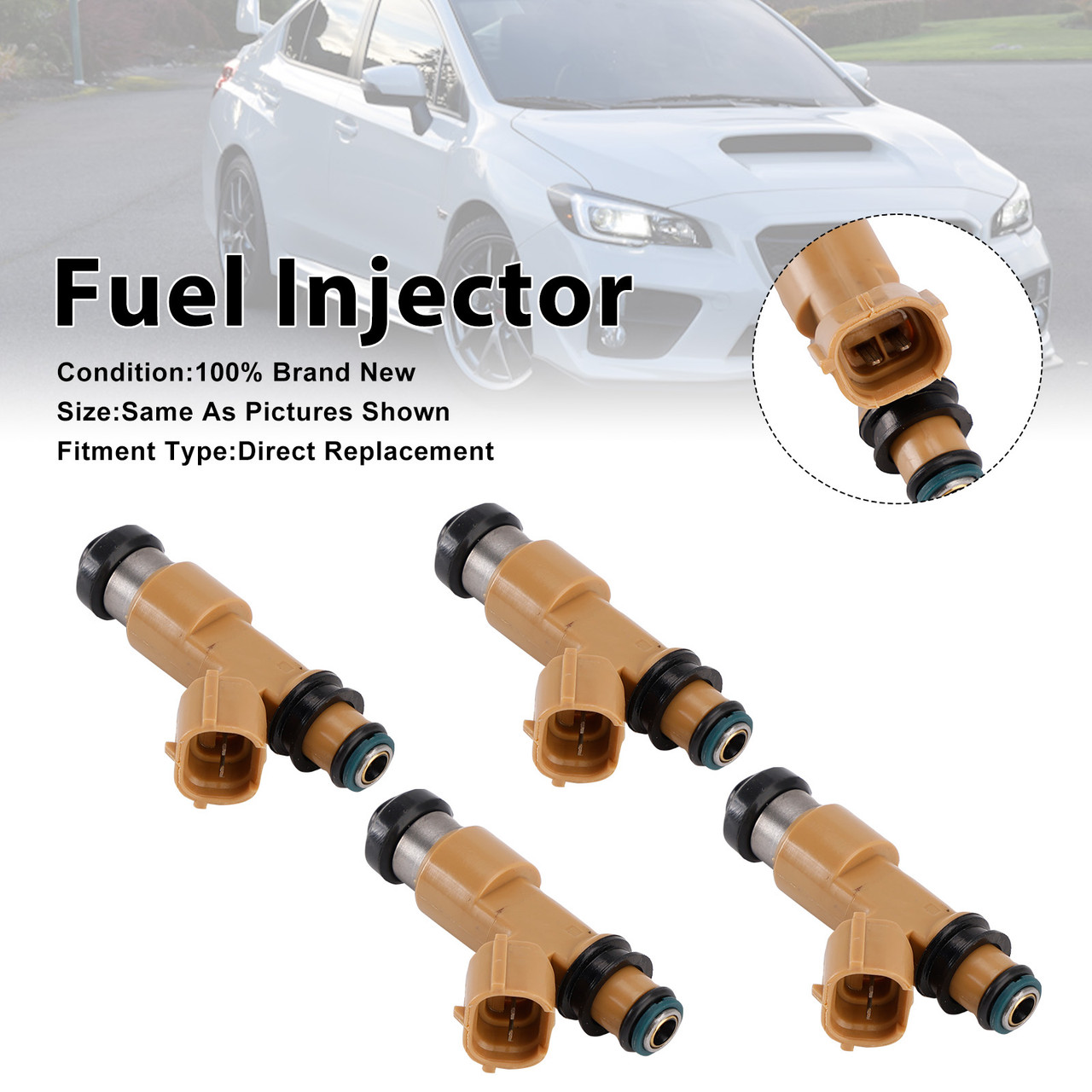 2002-2012 Mitsubishi Eclipse 4Pcs Fuel Injector 16611-AA680 Generic