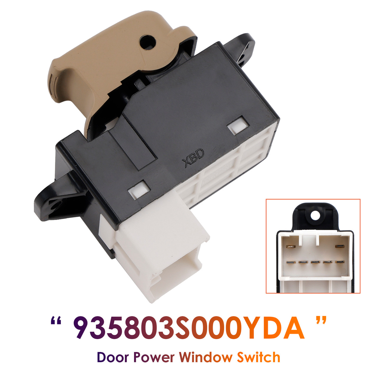 2011-2015 Hyundai Sonata Door Power Window Switch 935803S000YDA Generic