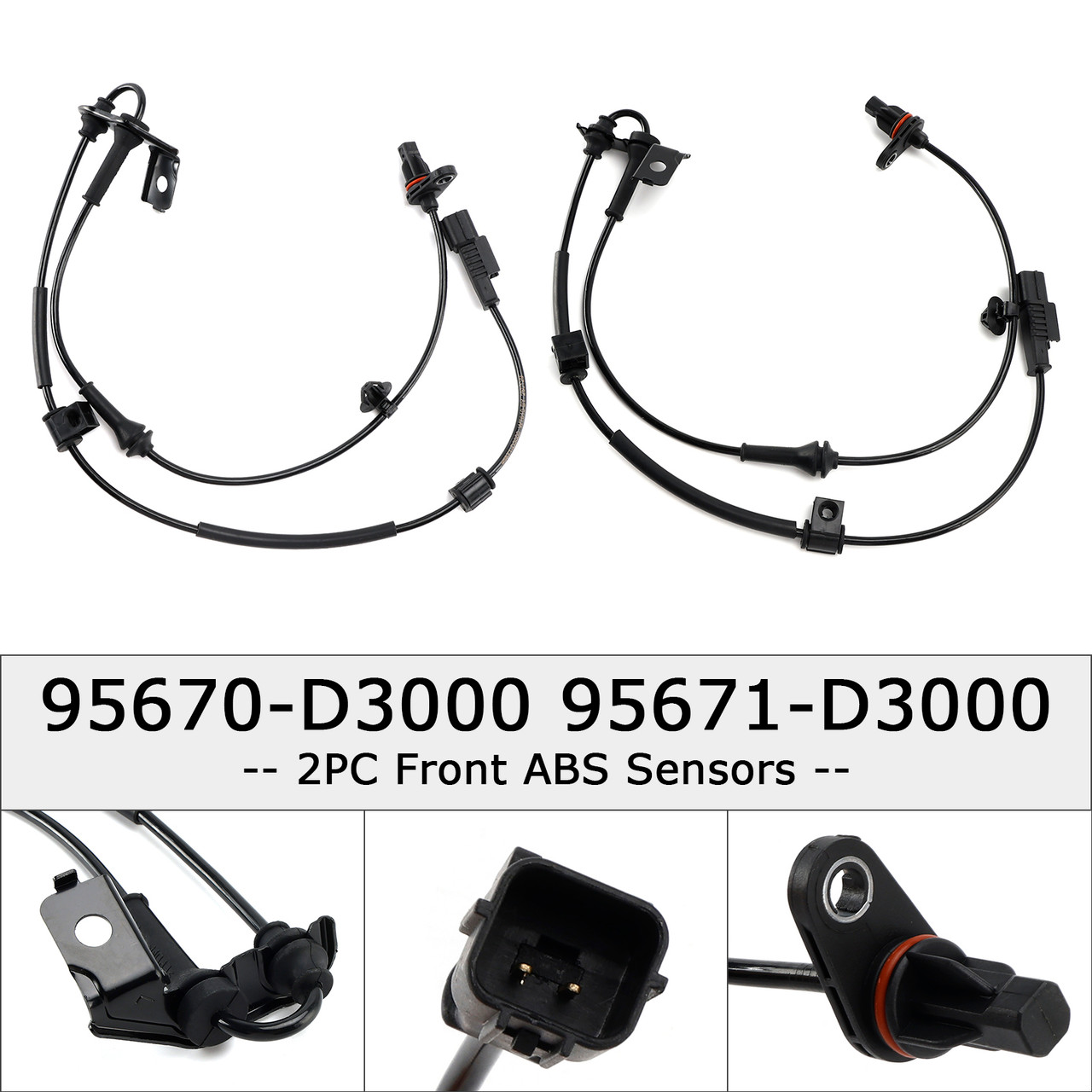 2015-2021 Kia Sportage QL 2PC Front ABS Sensors 95670-D3000 95671-D3000 Generic