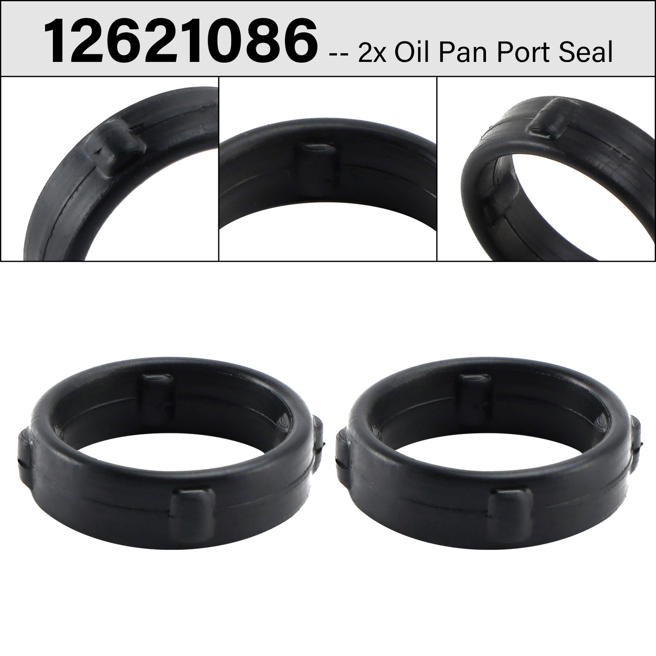 2014-2024 GMC Savana Sierra Yukon 2x Oil Pan Port Seal 12621086 Generic