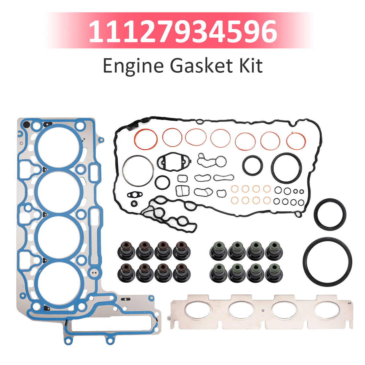 2013-2019 BMW 120i 330i X1 X2 X3 X4 B46 B48A B48B 2.0L Engine Gasket Kit 11127934596 Generic