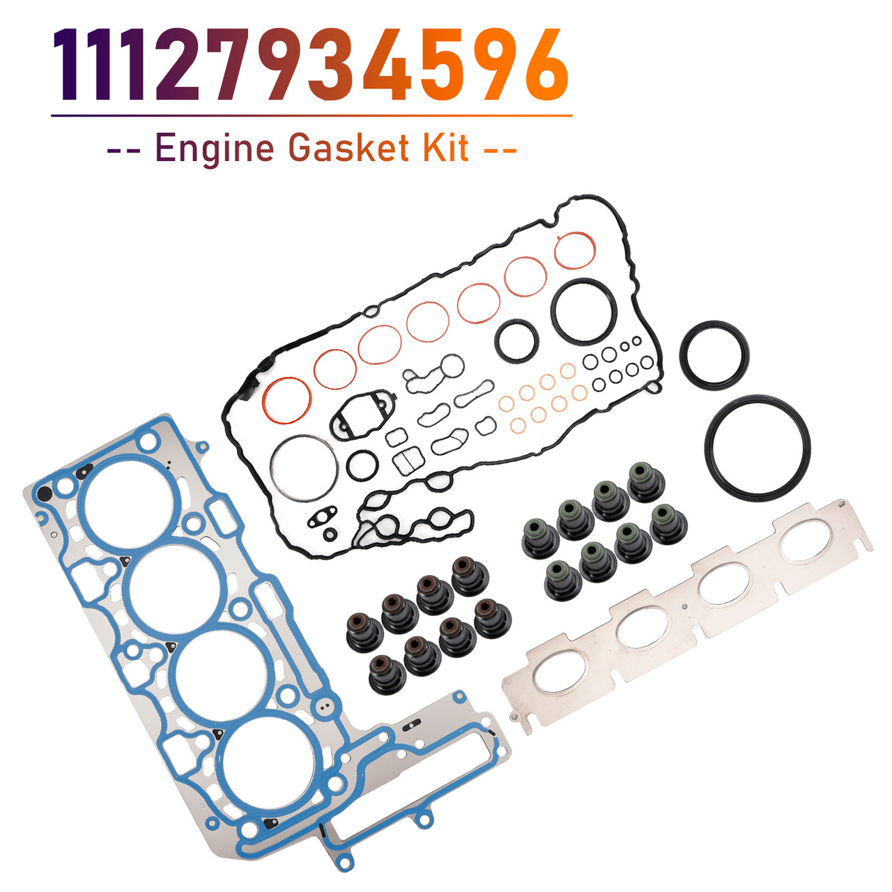 2013-2019 BMW 120i 330i X1 X2 X3 X4 B46 B48A B48B 2.0L Engine Gasket Kit 11127934596 Generic