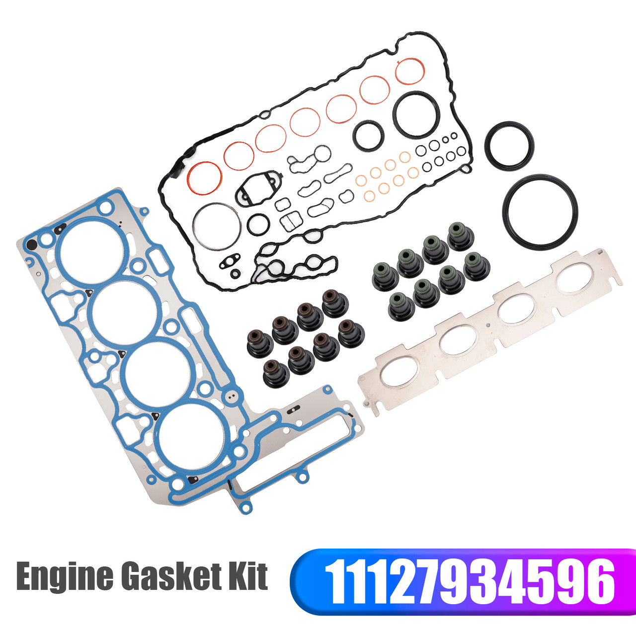 2013-2019 BMW 120i 330i X1 X2 X3 X4 B46 B48A B48B 2.0L Engine Gasket Kit 11127934596 Generic