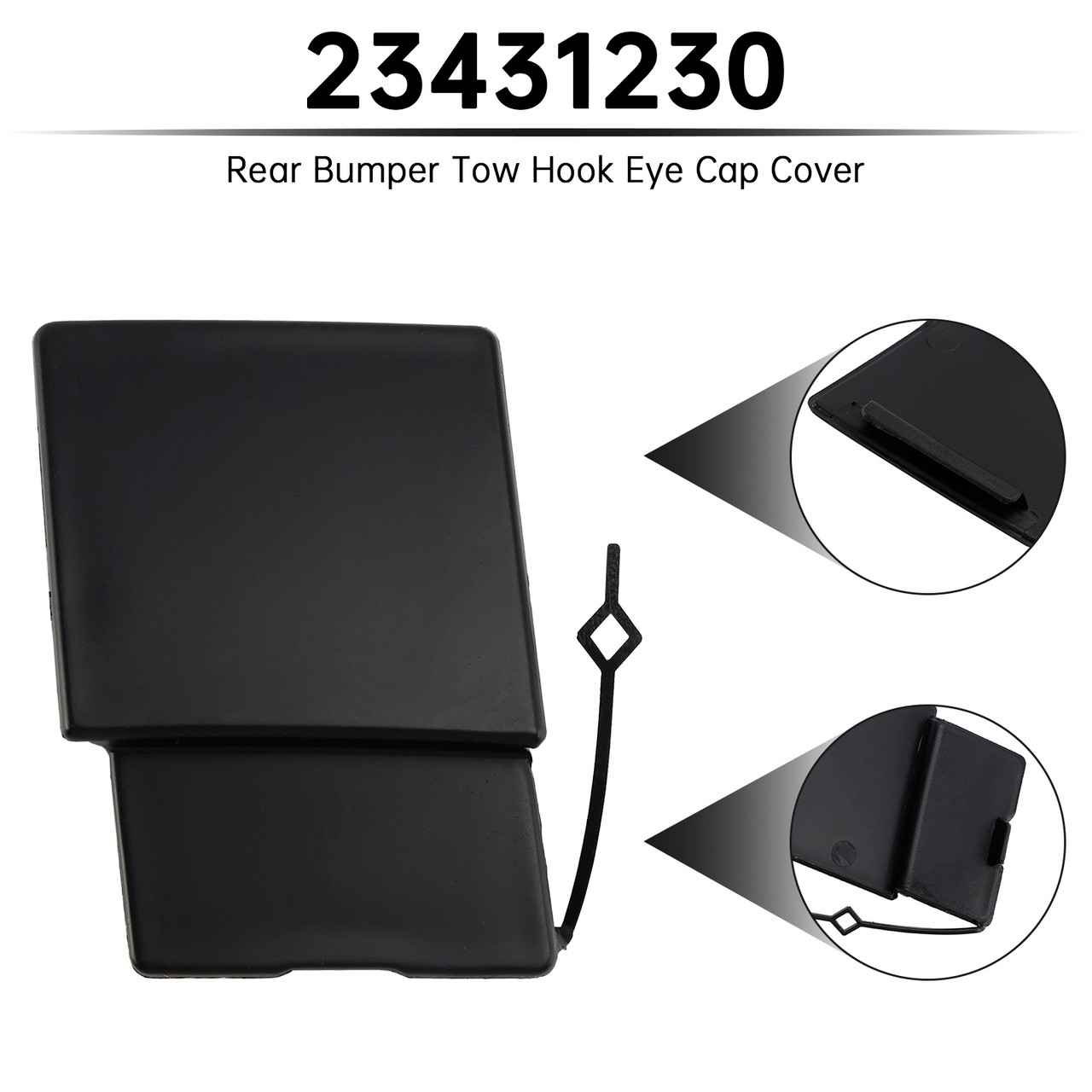 2015-2020 Cadillac Escalade Rear Bumper Tow Hook Eye Cap Cover 23431230 Generic