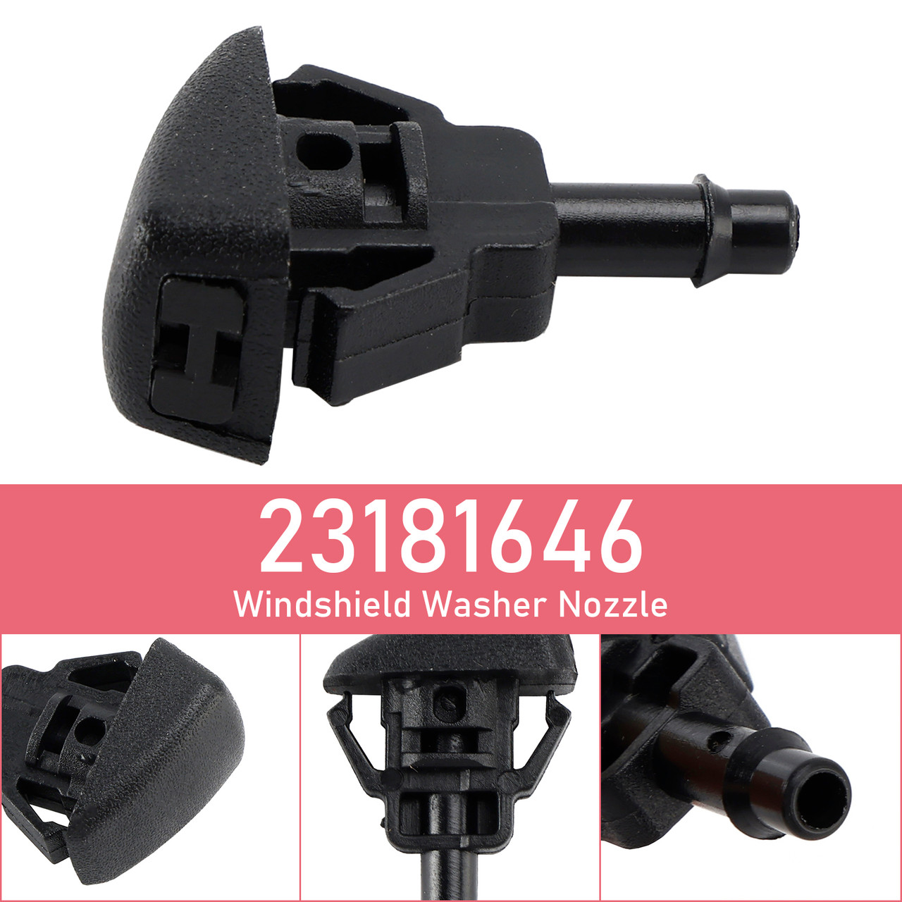 2014-2019 Chevrolet Silverado 1500 Windshield Washer Nozzle 23181646 Generic
