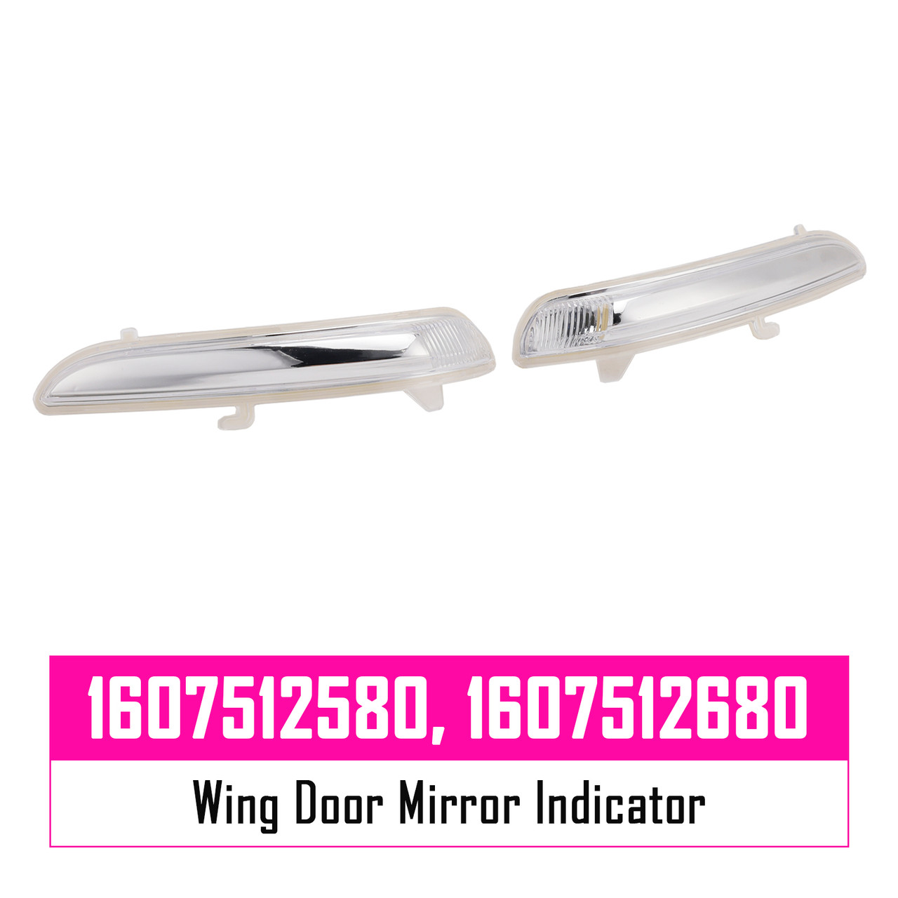 2012- Peugeot 2008 208 2X Wing Door Mirror Indicator Right & Left 1607512580 Generic