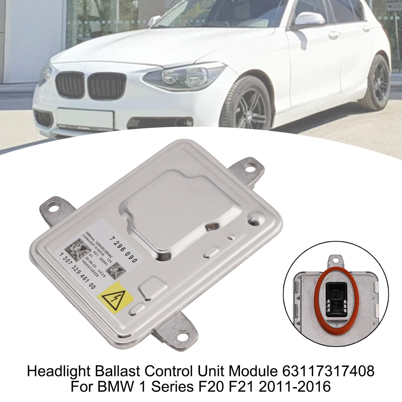 2011-2016 BMW 1 F20/F21/F52 Headlight Ballast Control Unit Module 63117317408 Generic