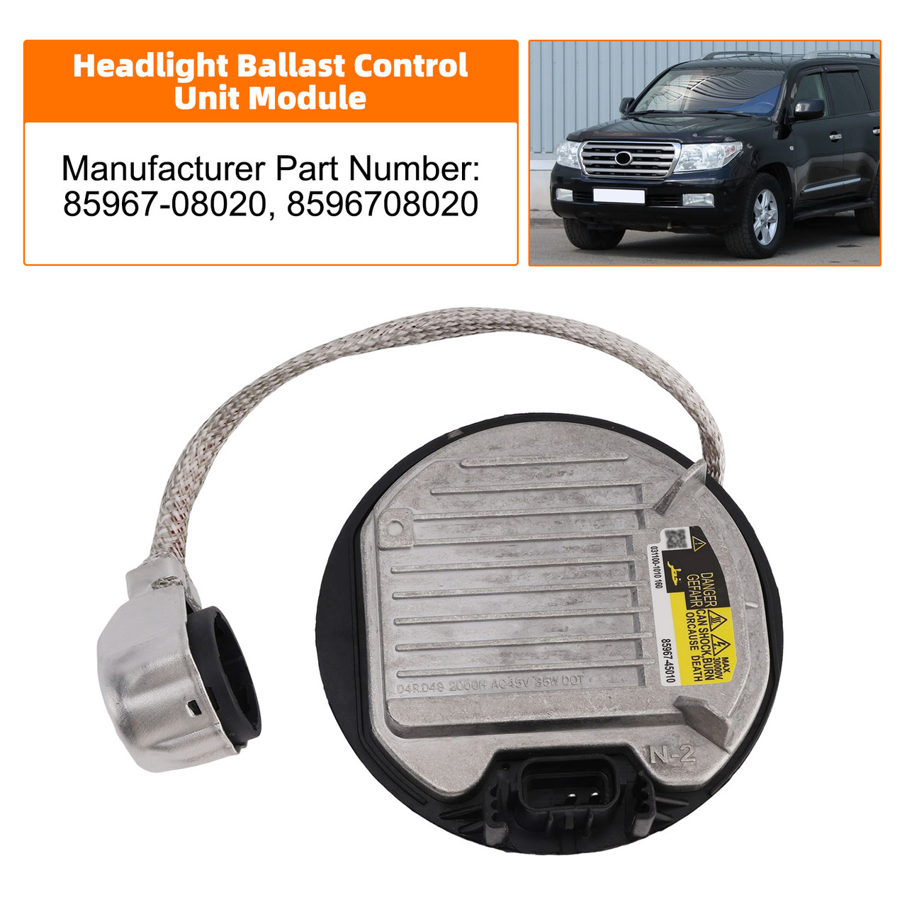 2012-2014 Lexus GS RX LX Headlight Ballast Control Unit Module 8110775020 Generic