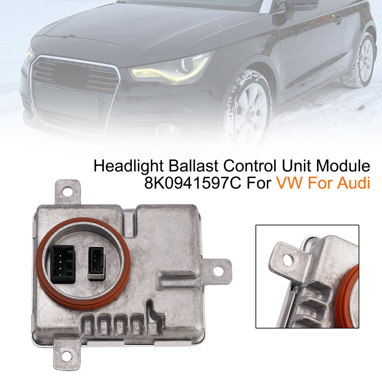 2009-2017 Audi A1 A3 A4 A6 A7 A8 Headlight Ballast Control Unit Module 8K0941597C Generic