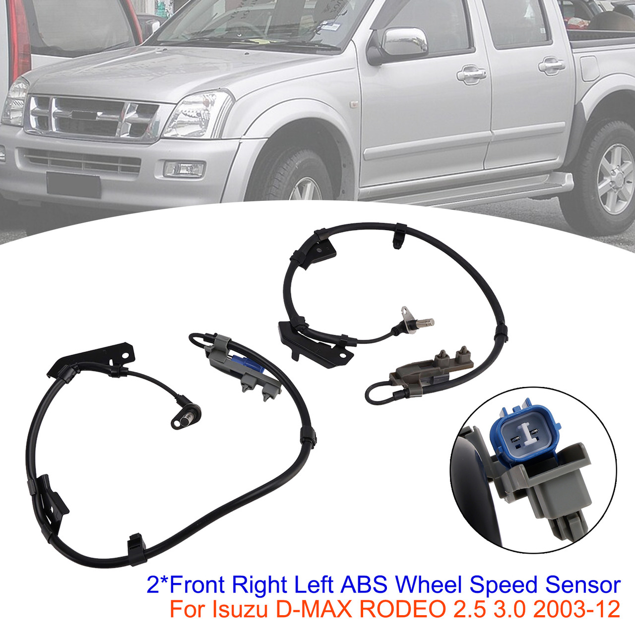 2006-2012 ISUZU D-MAX 2*Front Right Left ABS Wheel Speed Sensor Generic