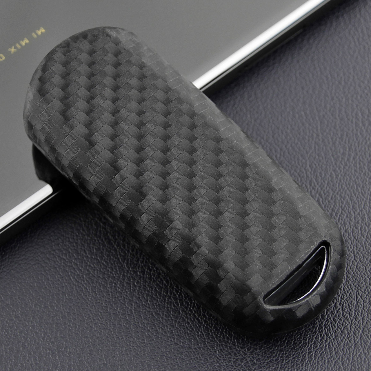 2013-2019 Mazda CX-3 5 9 Leather Silicone Car Key Case Cover With Buckle Generic