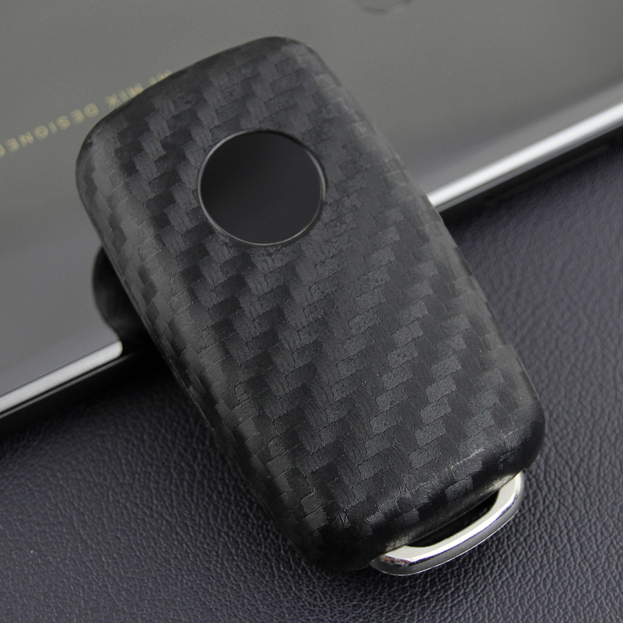 2006-2019 Volkswagen Leather Silicone Car Key Case Cover With Buckle Generic