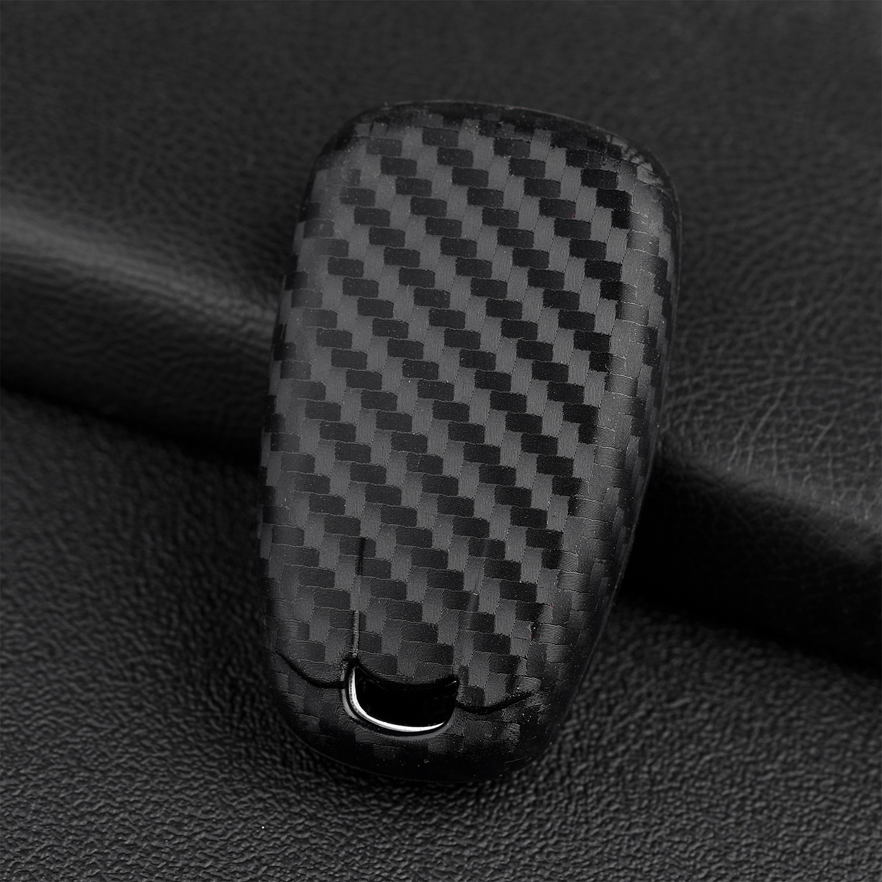 2016-2020 Chevrolet Cruze Camaro Equinox Leather Silicone Car Key Case Cover With Buckle Generic
