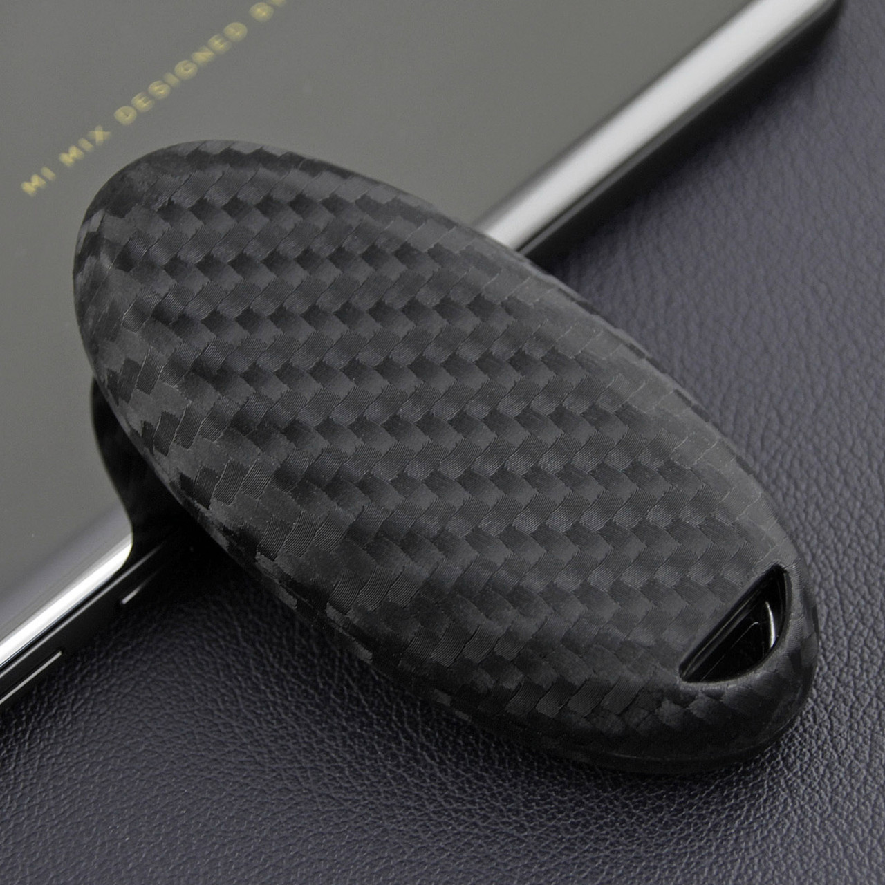 2007-2019 Nissan Leather Silicone Car Key Case Cover With Buckle Generic