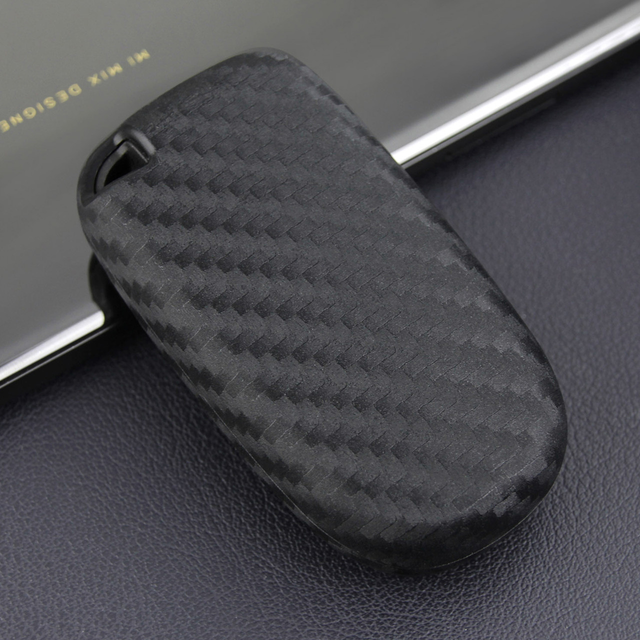 2011-2019 Chrysler 300/300C 200 Leather Silicone Car Key Case Cover With Buckle Generic