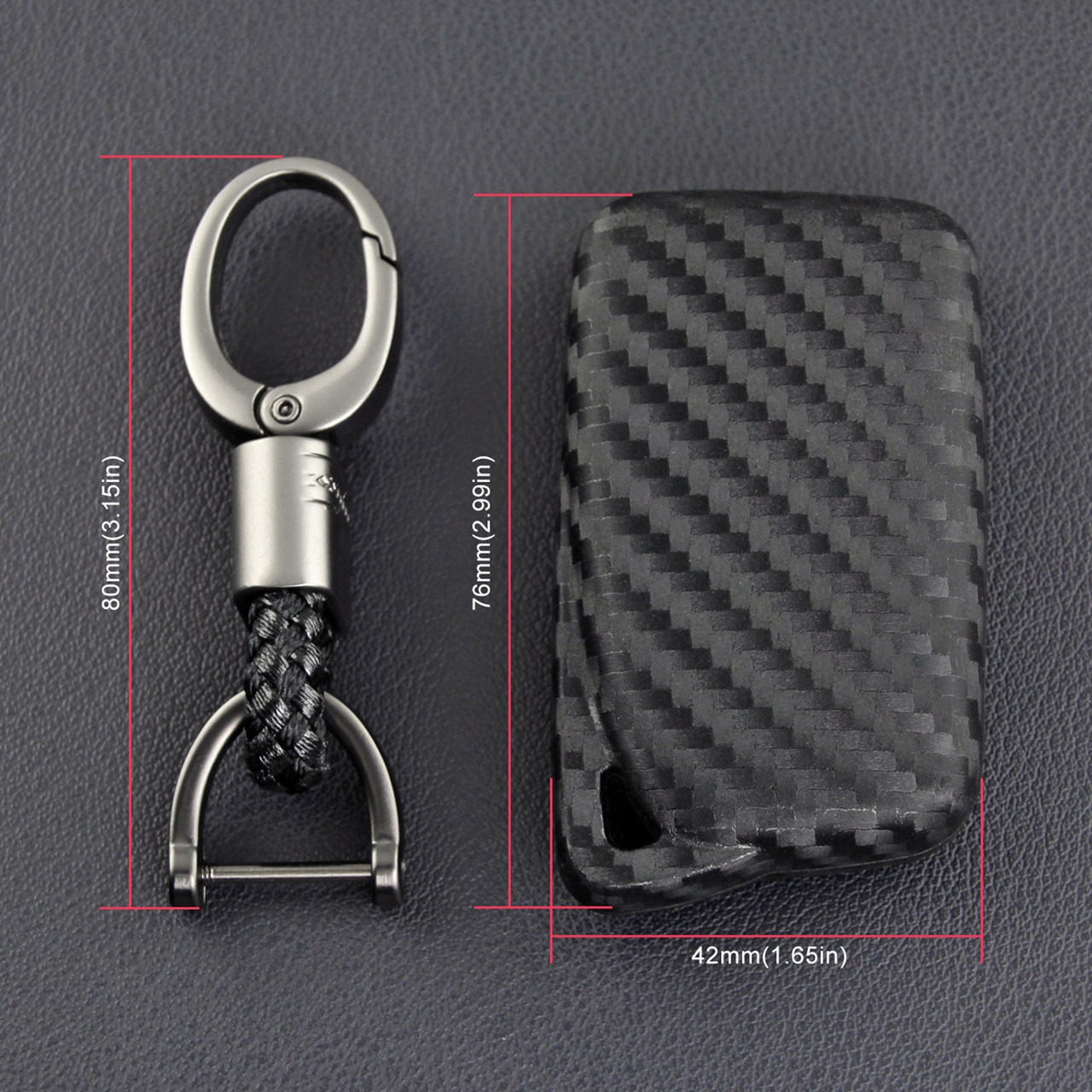 2013-2019 Lexus Leather Silicone Car Key Case Cover With Buckle Generic