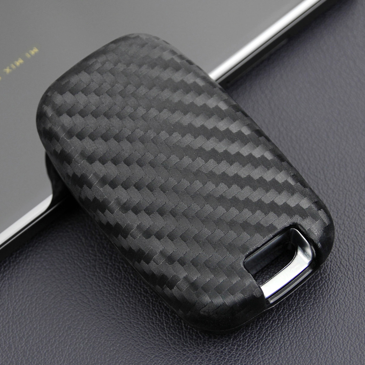 2009-2015 Hyundai Elantra Genesis Veloster Leather Silicone Car Key Case Cover With Buckle Generic