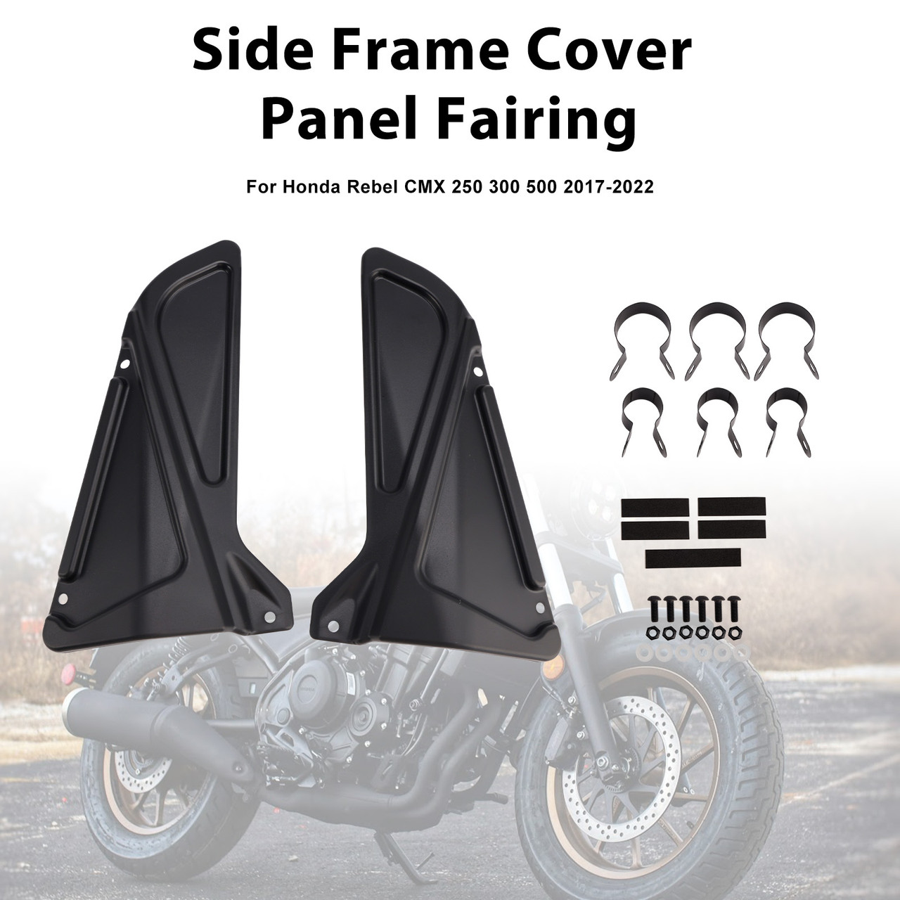 2017-2022 Honda Rebel CMX 250 300 500 Side Frame Cover Panel Fairing Generic