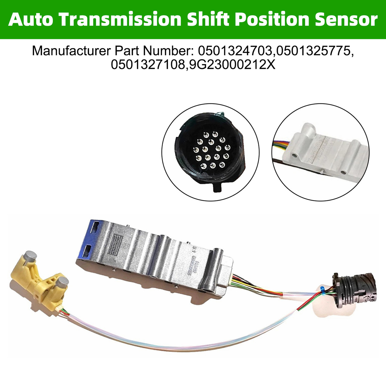 Porsche 718 911 991 997 987 7-Speed Auto Transmission Shift Position Sensor 0501325775 0501327105 Generic