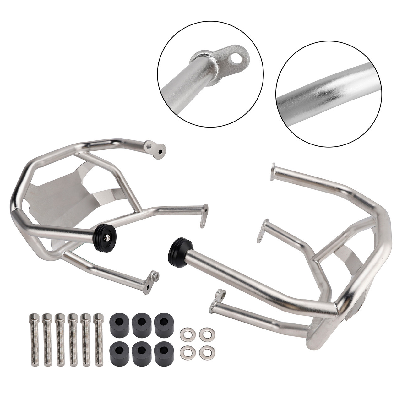 2024-2026 BMW R1300GS Lower Engine Guard Frame Crash Bar Steel Silver Generic