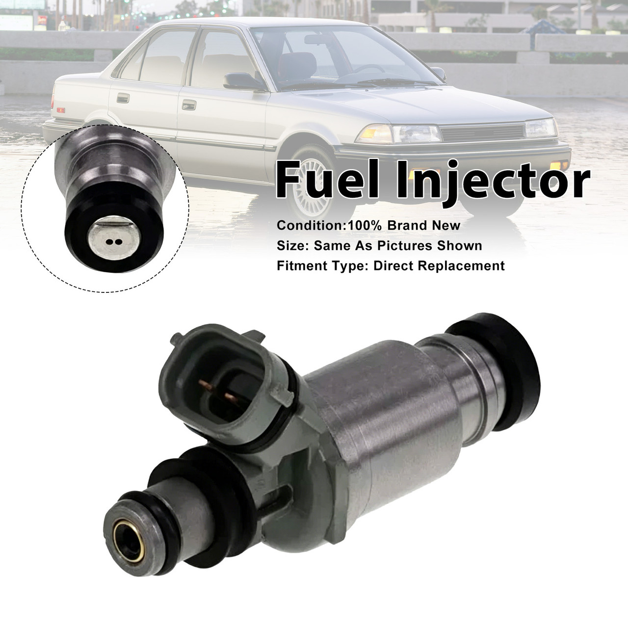 1991-1992 Geo Prizm 1Pcs Fuel Injector 195500-5340 Generic