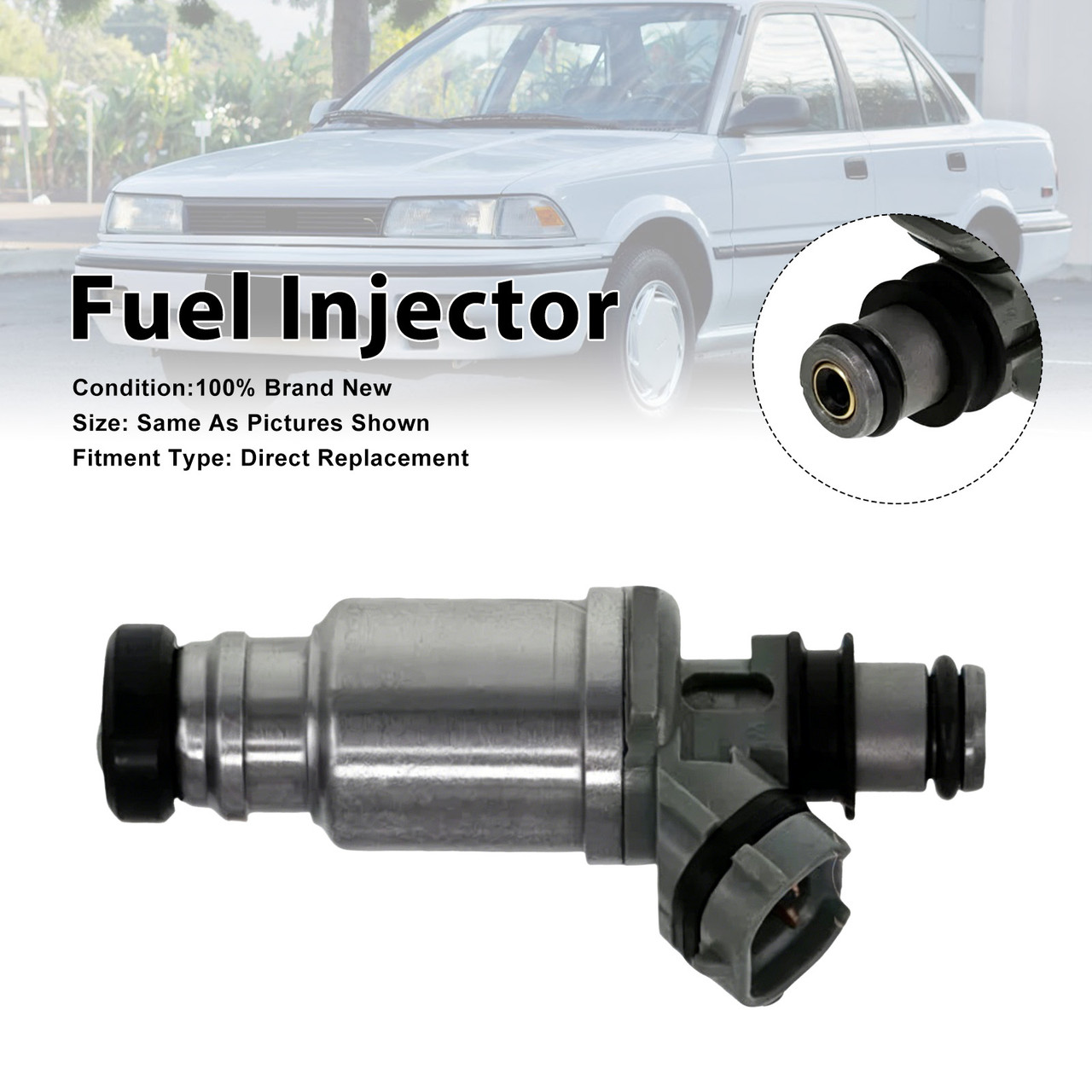 1991-1992 Geo Prizm 1Pcs Fuel Injector 195500-5340 Generic